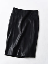 Load image into Gallery viewer, Women Sexy Soft PU Leather Pencil Midi Skirt Autumn Ladies Package Hip Back Split
