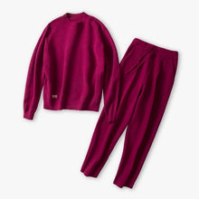 Load image into Gallery viewer, 4 Colors Autumn Winter Knitted Tracksuit Women Clothing